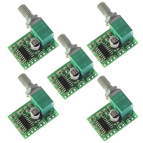 Book Cover Anmbest 5PCS Class-D 2 Channel 3W Mini PAM8403 Stereo Audio Digital Amplifier Board with Potentiometer for DIY Portable can be USB Powered
