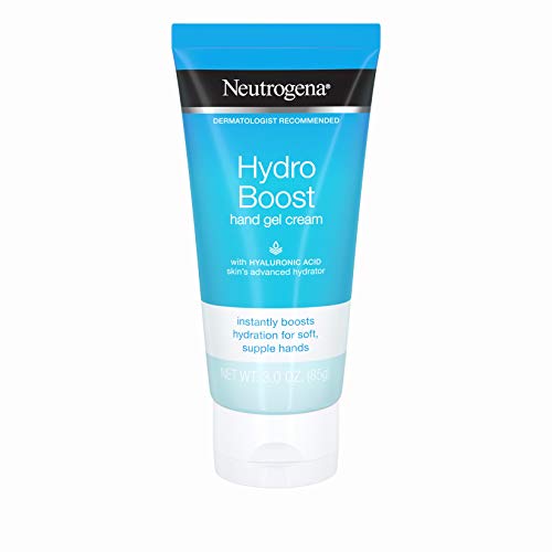 Book Cover Neutrogena Hydro Boost Hydrating Hand Gel Cream with Hyaluronic Acid for Soft, Supple Hands, Light and Non-Greasy, 3 oz