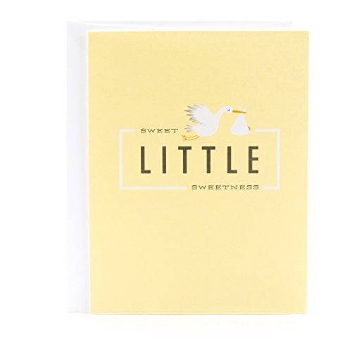 Book Cover Hallmark New Baby Card (Little Sweetness, Stork)