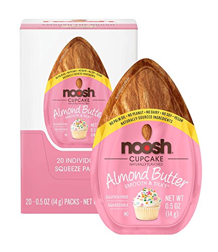 Book Cover NOOSH Cupcake Almond Butter (20 Count) - All Natural, Vegan, Gluten Free, Soy Free