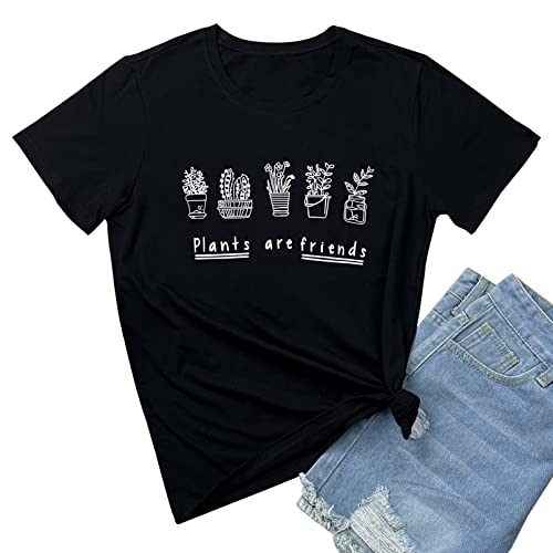 Book Cover BLACKMYTH Women's Graphic Funny T Shirt Cute Tops Teen Girl Tees