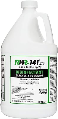 Book Cover RMR-141 RTU Mold Killer, Cleaner to Kill Mold, Inhibits The Growth of Mold and Mildew, Disinfectant and Cleaner, Kills 99% of Household Bacteria and Viruses, EPA-Registered Product, 1 Gallon
