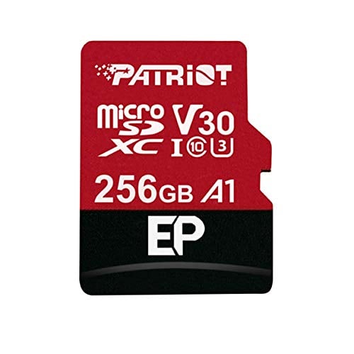 Book Cover Patriot 256GB A1 / V30 Micro SD Card for Android Phones and Tablets, 4K Video Recording - PEF256GEP31MCX