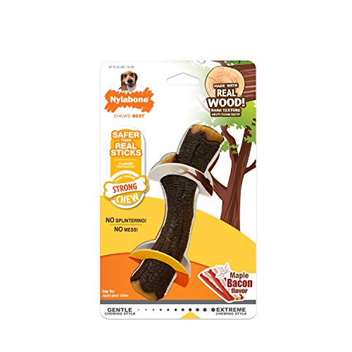 Book Cover Nylabone NBS502P Strong Chewy Stick, Wolf