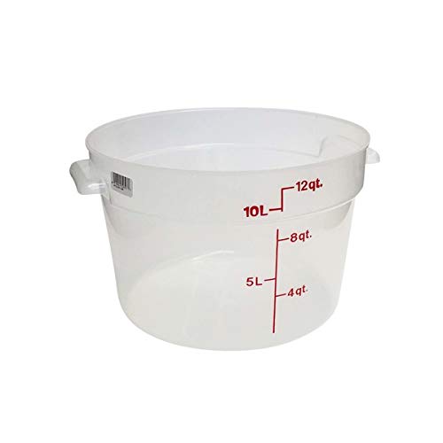 Book Cover Cambro Camware Bundle 6 &12 Quart Translucent Round Food Storage Containers with Lids