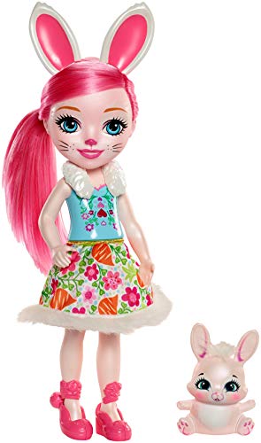 Book Cover Enchantimals Huggable Cuties -Bree Bunny Doll (12-inch) and Twist animal friend