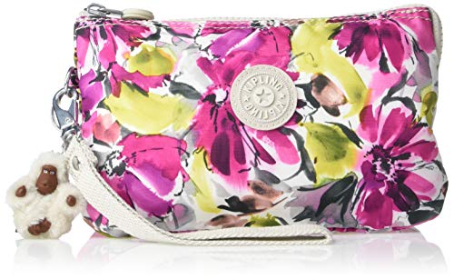 Book Cover Kipling Women's Creativity XL, Multi Compartment Pouch, Zip Closure, Blushing Posies