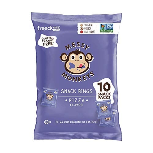Book Cover MESSY MONKEYS Baked Snack Pizza, 10 Bags