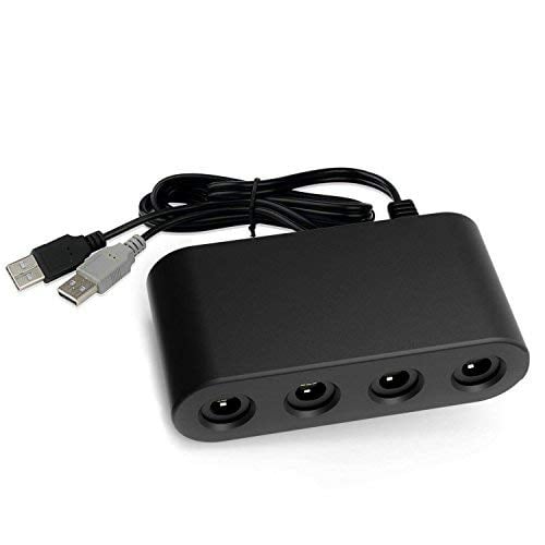 Book Cover Gamecube Controller Adapter,J&TOP Gamecube NGC Controller Adapter for Wii U,Nintendo Switch and PC
