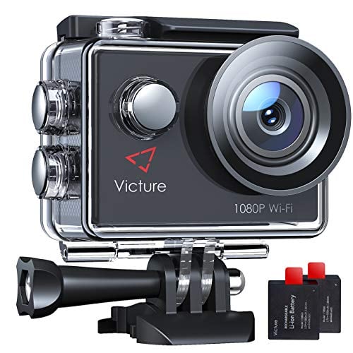 Book Cover Victure AC600 Action Camera 4K WiFi 16MP UHD Sports DV for Vlog Camera 30M Waterproof Underwater Camcorder with Mounting Accessories