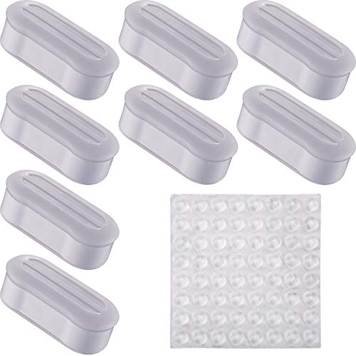 Book Cover Blulu 8 Pieces Toilet Seat Bumpers Toilet Bumper Kit and 64 Pieces Toilet Lid Bumpers Clear Rubber Bumpers Pads Self Adhesive Toilet Bumpers
