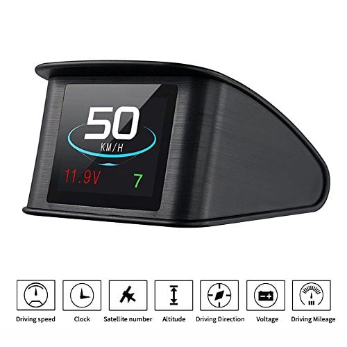 Book Cover TIMPROVE T600 Universal Car HUD Head Up Display Digital GPS Speedometer with Speedup Test Brake Test Overspeed Alarm TFT LCD Display for All Vehicle