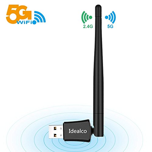 Book Cover Idealco 600Mbps Wireless WiFi Adapter-2018 Upgraded Version Plug and Play WiFi Dongle,Dual Band 5.8Ghz & 2.4Ghz USB WiFi Network Adapter for Windows10/8.1/8/7/XP Vista Mac OS