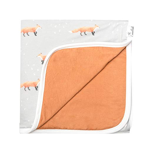 Book Cover Copper Pearl Large Premium Knit Baby 3 Layer Stretchy Quilt Blanket