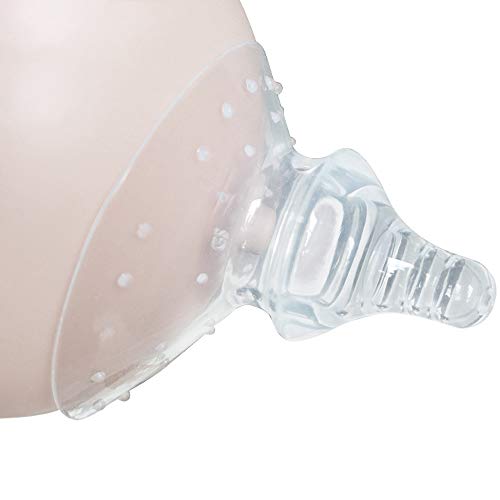 Book Cover Haakaa Nipple Shield Breastfeeding with Carry Case Using for Protects Sore Cracked Nipples Flat Inverted and Latch On Difficulties to Help Mums Continue Breastfeeding,1 pc (Round Shape)
