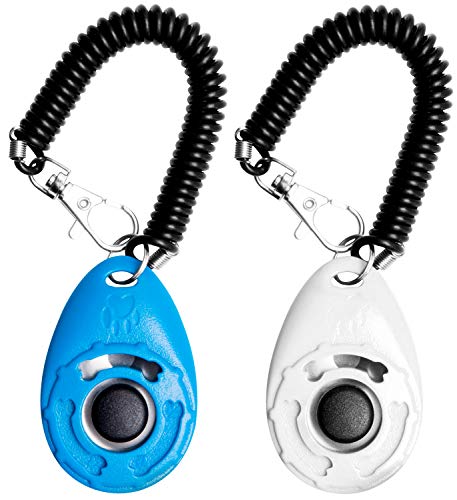 Book Cover EcoCity 2-Pack Dog Training Clicker with Wrist Strap