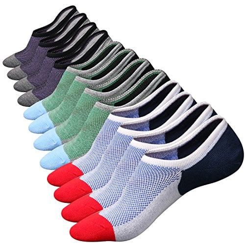 Book Cover No Show Socks for Mens/Womens Low Cut Ankle Invisible Non-Slip Thin Breathable Casual Socks 5-8/8-11/11-13/12-14