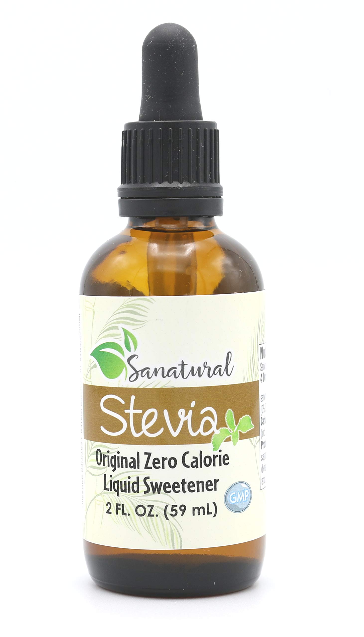 Book Cover Sanatural Stevia Liquid, Zero Calorie Sweetener Drops, Organic Sweet Stevia Leaf Extract, 2 oz