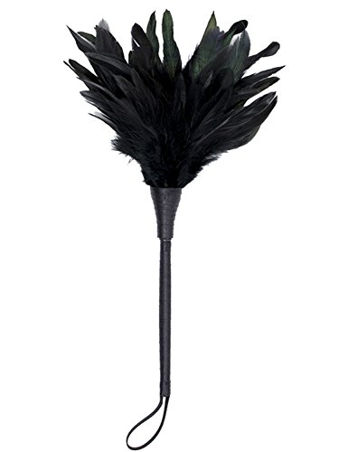 Book Cover Vivilover Womens Feather Duster French Maid Costume Accessory Kit (Black, One Size (14