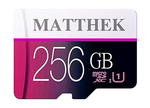 Book Cover Matthek 256GB Micro SD SDXC Memory Card High Speed Class 10 With Micro SD Adapter(M239-U5)
