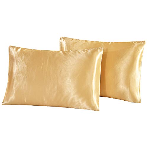 Book Cover DreamX Satin Pillowcase 2 Pack- Queen Size(White)
