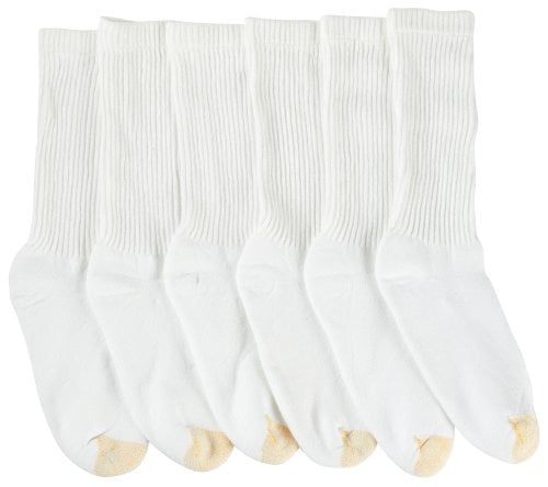 Book Cover Gold Toe Men's 6-Pack Cotton Crew 656 Athletic Sock