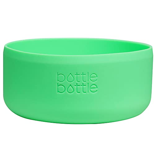 Book Cover bottlebottle Rounded Bottom Protective Silicone Sleeve for 32 and 40oz Wide Mouth Water Bottle, BPA Free Anti-Slip Bottom Cover, Portable Travel Pet Bowl for Dog Cat Food Water Feeding
