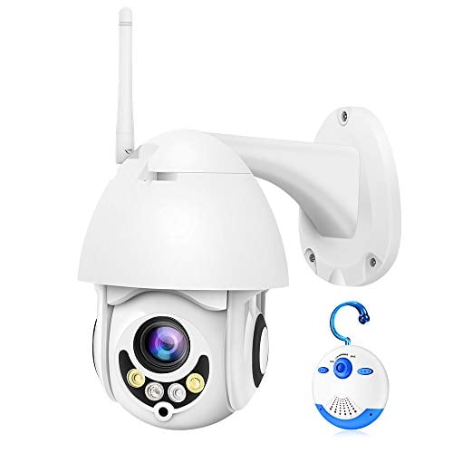 Book Cover Luowice WiFi IP Camera Outdoor Wireless PTZ Security Camera HD 1080P Pan Tilt Zoom 5X Optical 100ft Color Night Vision Two-Way Audio IP66 Weatherproof Motion Detection & Alerts