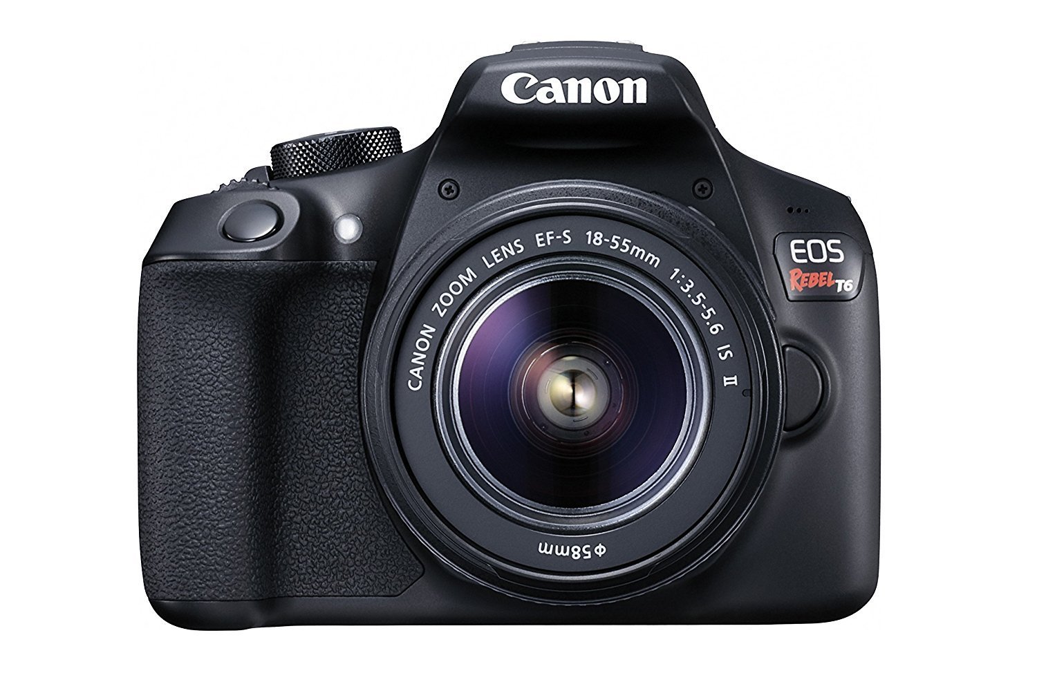 Book Cover Canon EOS Rebel T6 Digital SLR Camera Kit with EF-S 18-55mm f/3.5-5.6 is II Lens, Built-in WiFi and NFC - Black (US Model)