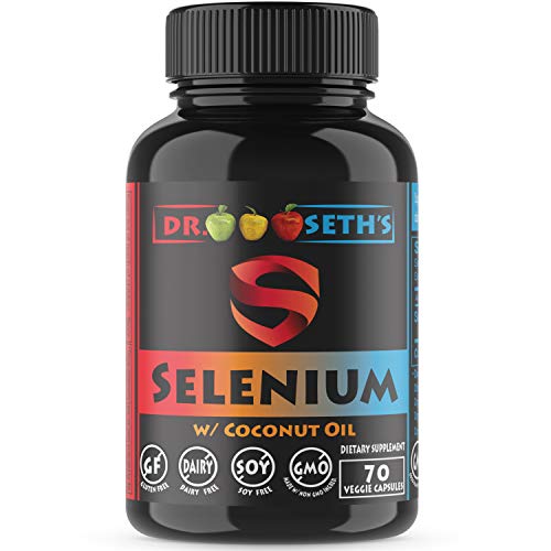 Book Cover Premium Selenium 200mcg ~ Pure Selenium Organic Sunflower Oil & Coconut Oil – Selenium Supplements ~ Pure Selenomethionine 200mcg ~70CT~ l Selenium for Women & Men ~ Selenium 200 ~ Selenium for Kids