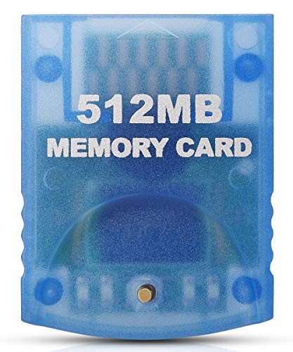 Book Cover Gamecube Memory Card, VOYEE 512M Memory Card for Nintendo Gamecube & Wii Console - Blue