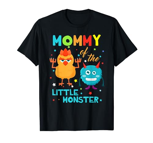 Book Cover Mommy Of The Little Monster Birthday Family Monster Shirts