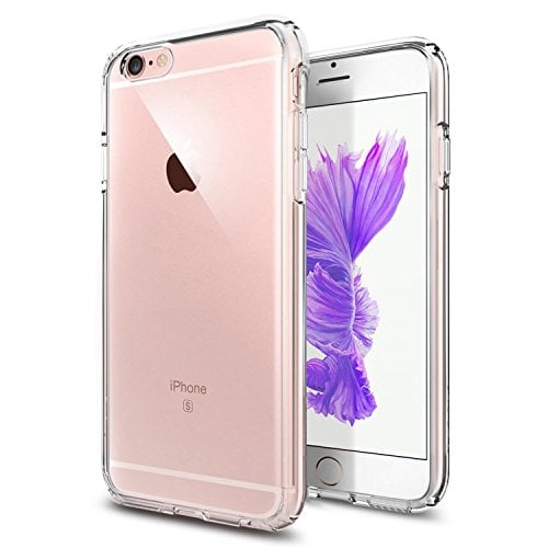 Book Cover TENOC Case Compatible for Apple iPhone 6 and iPhone 6S 4.7 Inch, Crystal Clear Soft TPU Cover Full Protective Bumper