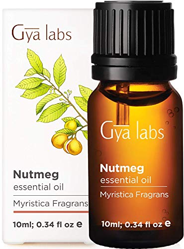 Book Cover Gya Labs Nutmeg Essential Oil for Pain Relief and Sleep - Topical for Sore Muscles and Joint Pain Relief - Diffuse to Uplift Mood - 100 Pure Therapeutic Grade Nutmeg Oil for Aromatherapy - 10ml