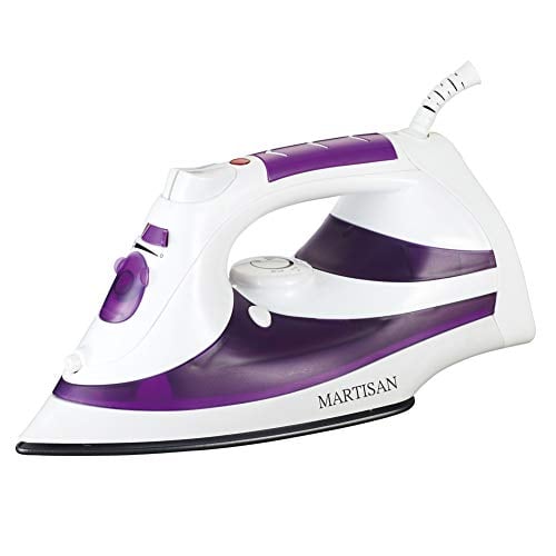 Book Cover MARTISAN Steam Iron, 1200W Non-Stick Soleplate Iron,Variable Temperature and Steam Control, Self-Cleaning Function, Purple