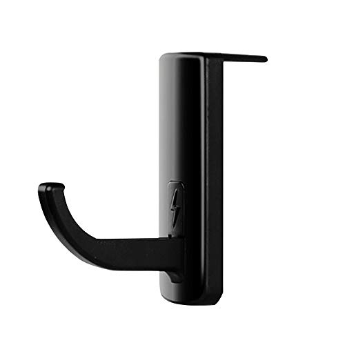 Book Cover Headphone Headset Hanger Monitor Stand Holder Headset Stick-on Hook, Black