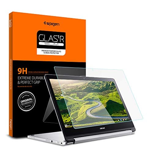 Book Cover Spigen Tempered Glass Designed for Acer Chromebook R 13 Glass (1Pack) / ACER Chromebook R 13 Screen Protector [13.3 Inch]