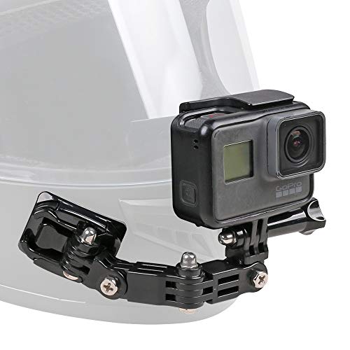 Book Cover Motorcycle Helmet Chin Mount Kit Compatible with GoPro Hero 11 Black, Hero 10/9/8/7 (2018) Black, AKASO, DJI, Insta360 and Most Action Cameras