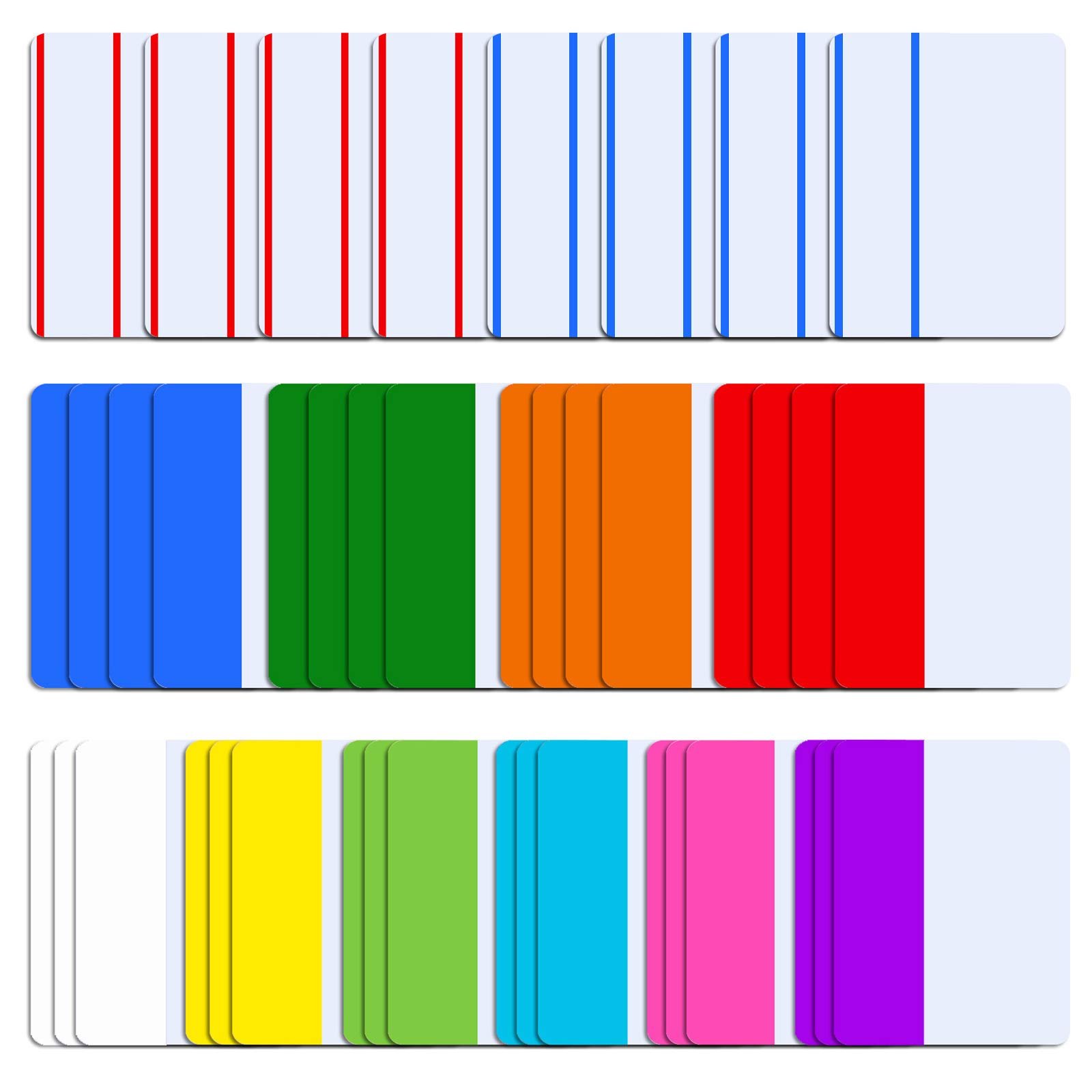 Book Cover SIQUK 840 Pieces Tabs 2 inch Sticky Tabs Index Tabs Page Markers Colored Page Tabs for Reading Notes, Books and File Folders, 42 Sets 12 Colors