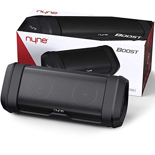 Book Cover NYNE Boost Portable Waterproof Bluetooth Speakers with Premium Stereo Sound - IP67, 20 Hours Play-time, 100 ft Range, Built-in Power Bank and Mic, True Wireless Stereo, Loud Wireless Speakerâ€¦