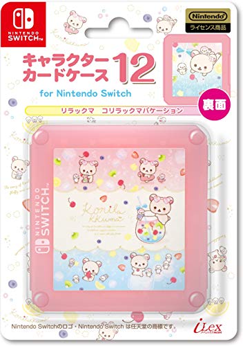 Book Cover Nintendo and San-X Official Kawaii Nintendo Switch Game Card Case12 -Korilakkuma Vacation-
