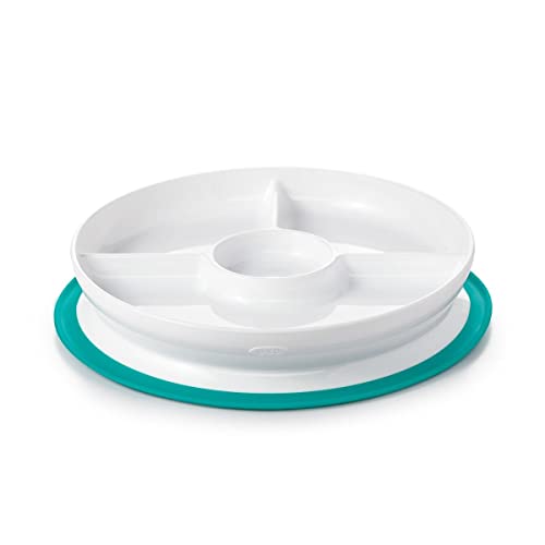 Book Cover OXO Tot Stick & Stay Suction Divided Plate- Teal