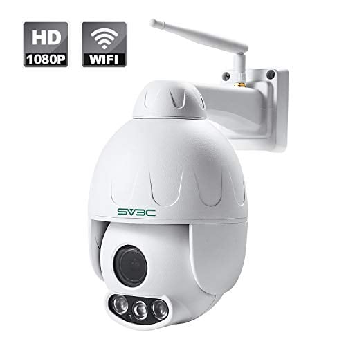 Book Cover SV3C 1080P Outdoor PTZ WiFi Security Camera,Pan Tilt Zoom (5X Optical Zoom) Wireless Surveillance CCTV IP Camera with Two Way Audio,IP66 Waterproof,165ft Night Vision,Support Max 128GB SD Card
