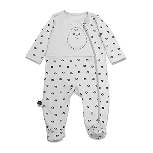 Book Cover Nested Bean Zen Footie PJs - Gently Weighted Footie | Baby: 6-9 Months | Cotton