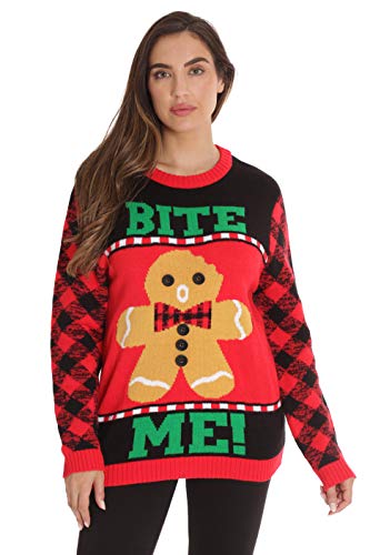 Book Cover #followme Womens Ugly Christmas Sweater - Sweaters for Women