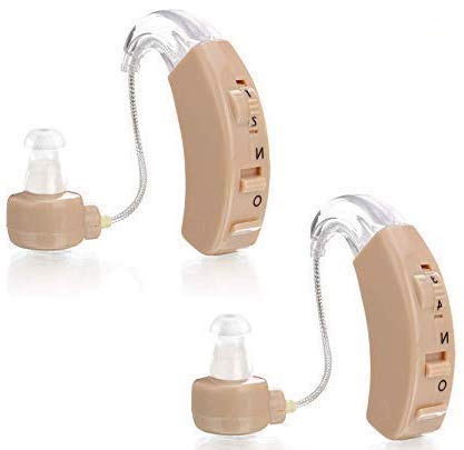 Book Cover Set of 2 Hearing Amplifier Aids - Aid your Hearing - Personal Sound Amplifiers - Seniors - Adults - Men and Women