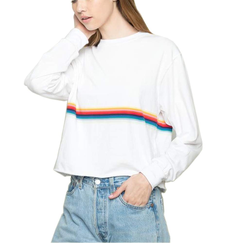 Book Cover GerminateFashion Crewneck Sweatshirts Women White Aesthetic Cute Tumblr Pullover Sweater Plus Size