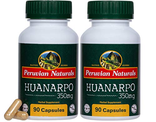 Book Cover Huanarpo 350mg - 180 Capsules - Peruvian Naturals | Wild-Grown Huanarpo Macho Bark Powder from Peru (