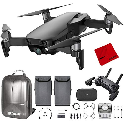 Book Cover DJI Mavic Air Quadcopter with Remote Controller - Onyx Black Max Flight Bundle with Spare Battery, and Custom Mavic Air Hard Shell Back Pack
