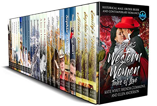 Book Cover 24 Books Western Women Tales of Love Box Set : Historical  Western Mail Order Bride and Contemporary Western Romance (Mega Box Set Series Book 9)